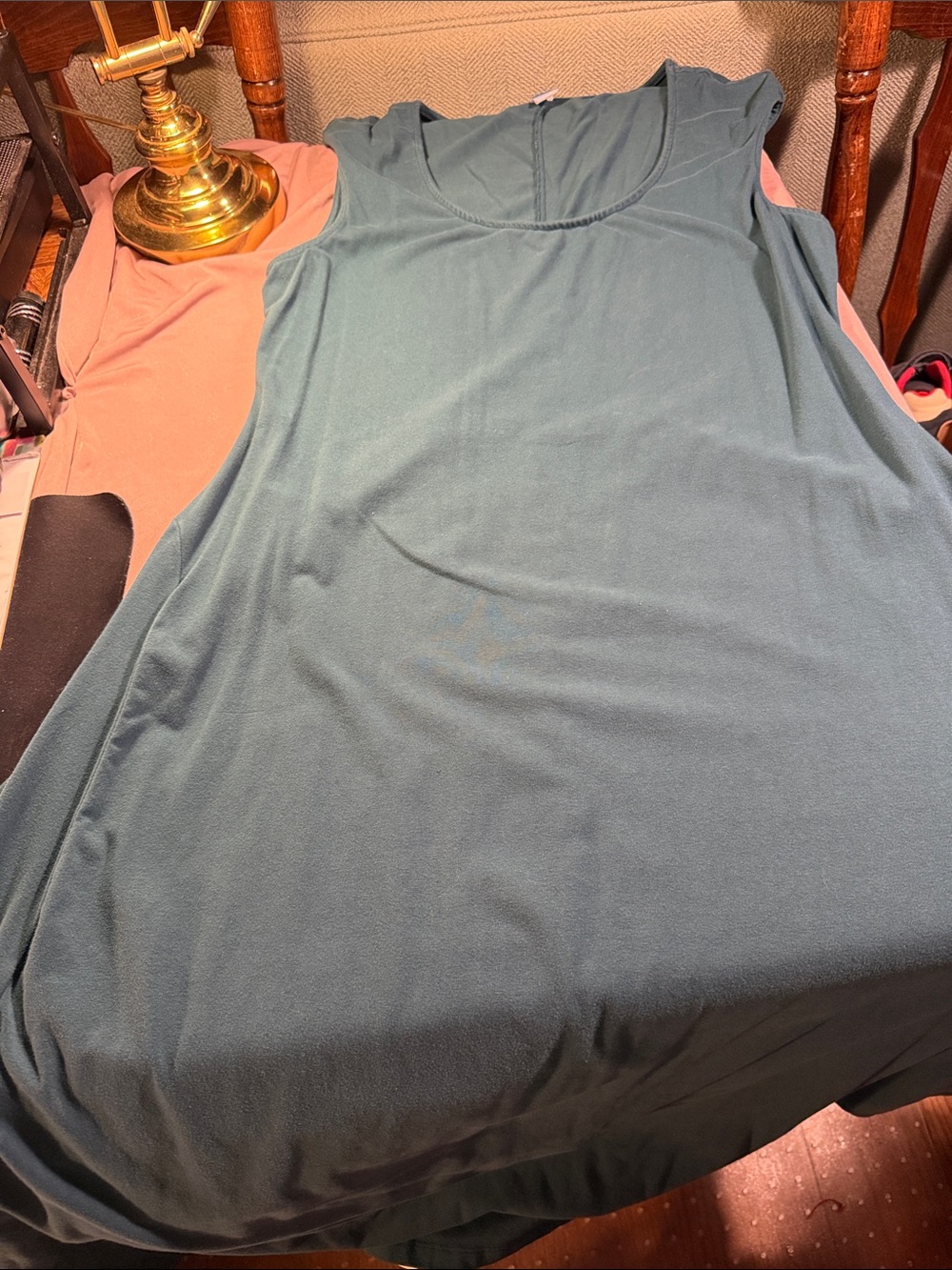 Old Navy Teal Scoop Neck Tank Dress
